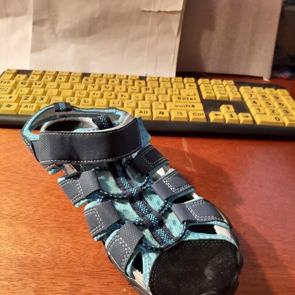 L-RUN Athletic Hiking Water Shoes Swim Sports Sandals Walking Blue Size US8/EU38